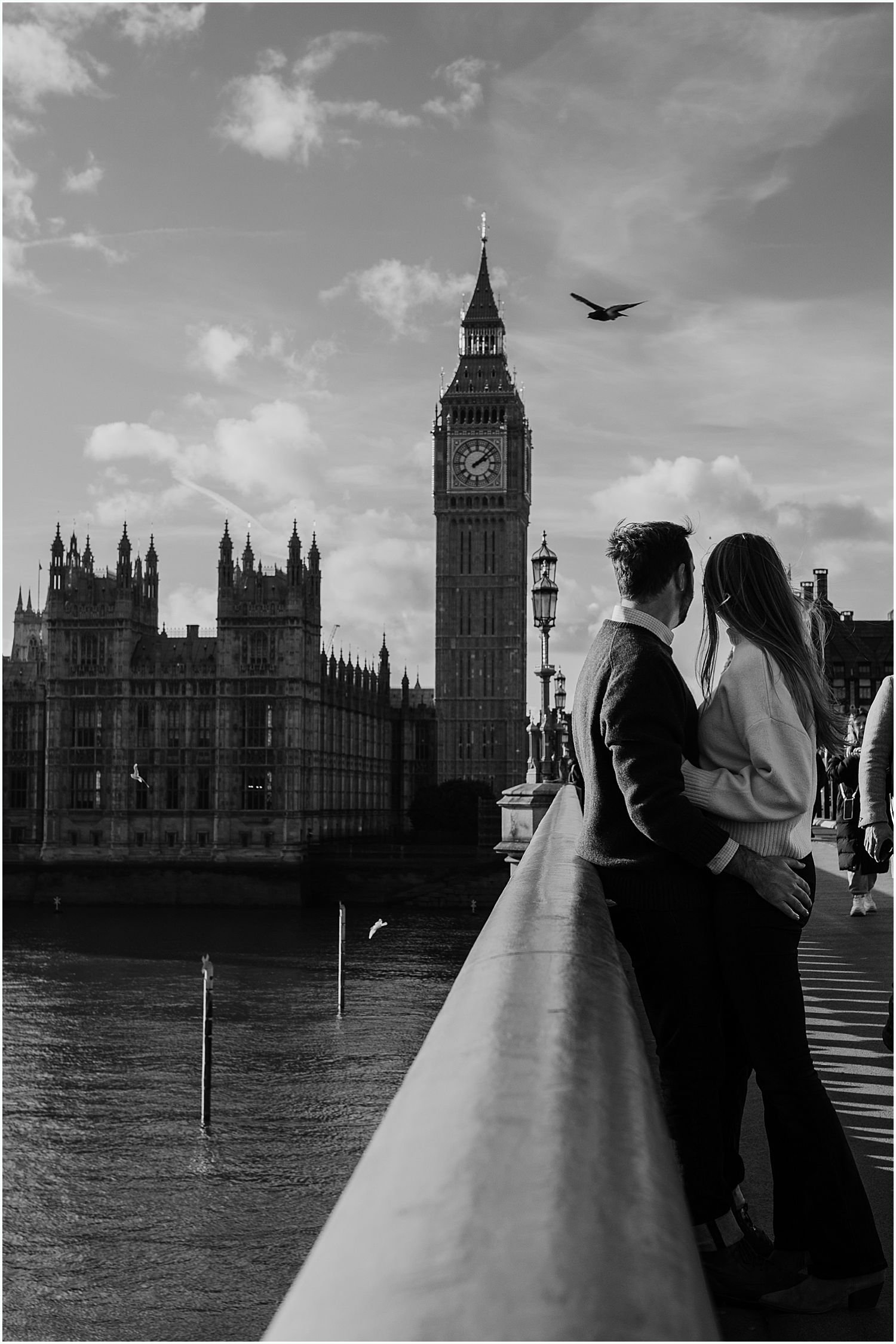 Big Ben London engagement photo