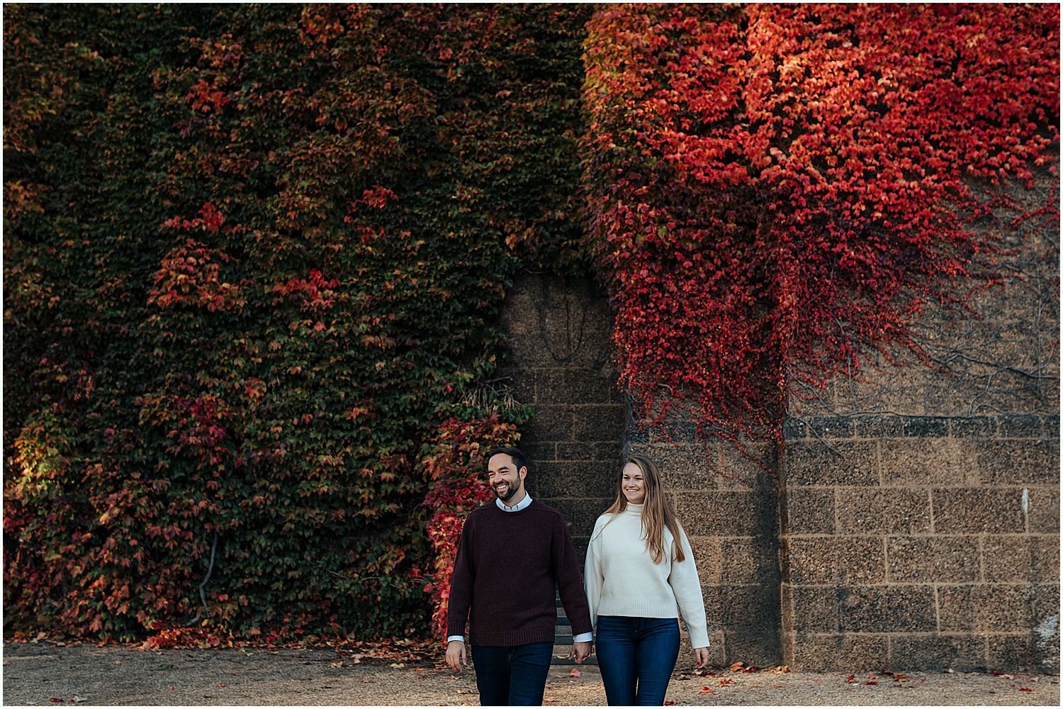 Autumn engagement shoot in London 