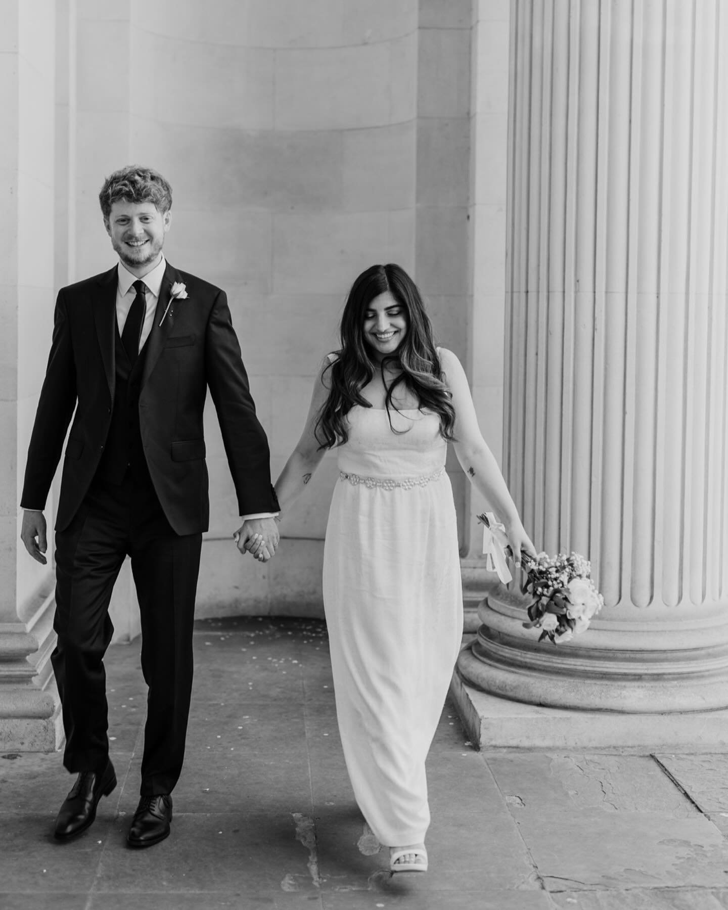 Congratulations to the lovely Nikita &amp; Jacob! They married last Friday on a glorious sunny spring day at the Old Marylebone Town Hall surrounded by their closest family. We had a lovely time walking around town in the warm sunshine, finishing off