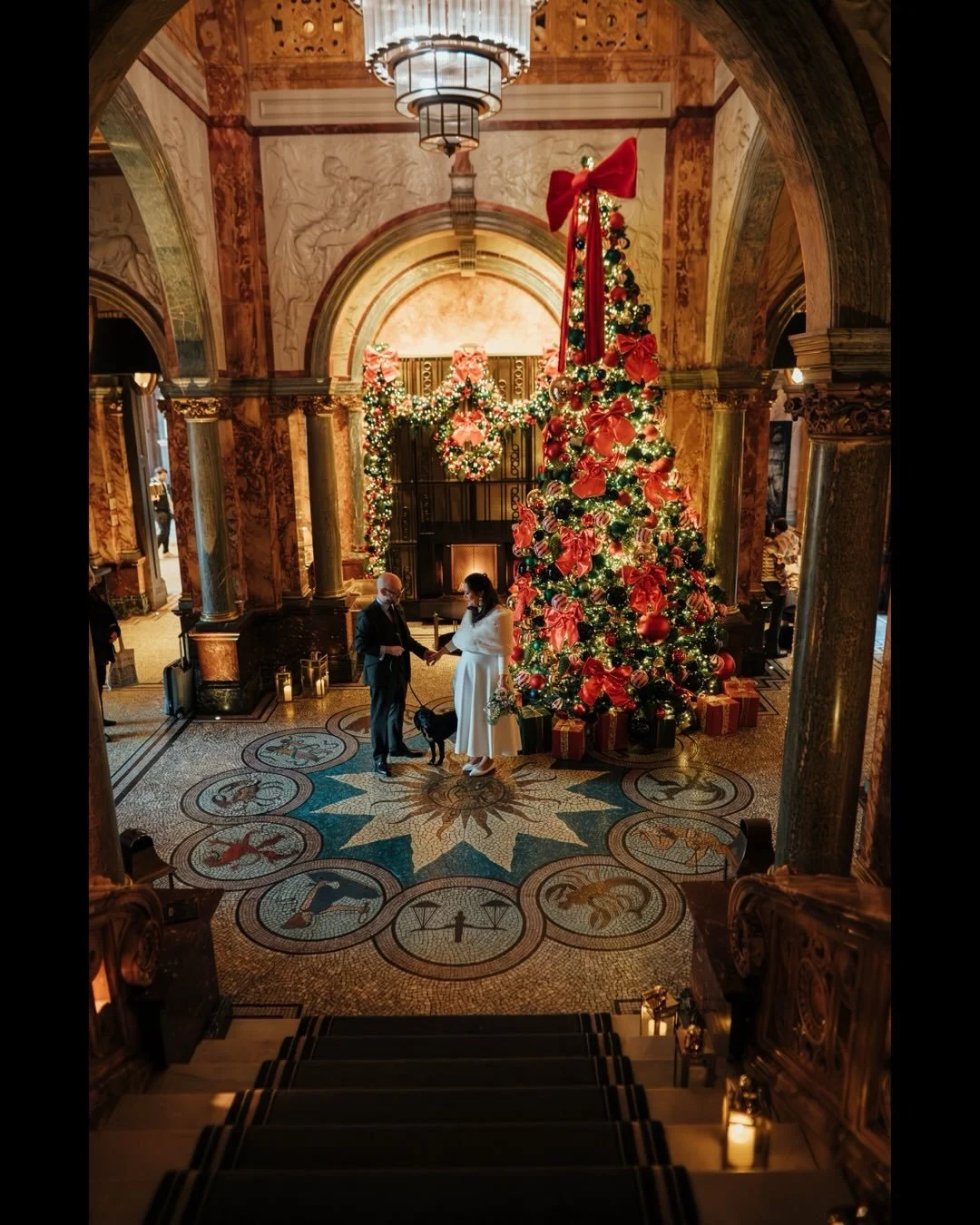 Last Saturday at the @kimptonfitzroy, Old Marylebone Town Hall (@adaytorememberlondon) and @theroyaloak_w1. A gorgeous December wedding with a very lovely pooch. Congratulations to Catherine and Paul! &hearts;️&hearts;️&hearts;️
.
.
.
.
#londonweddin