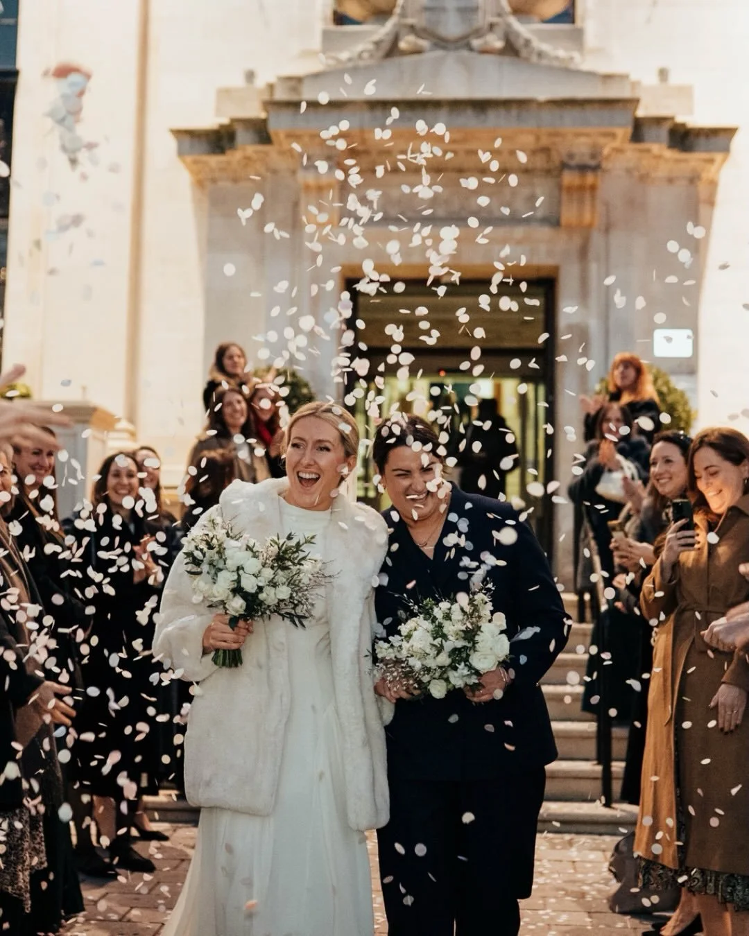 The lovely Kerry &amp; Vanessa! A perfect winter wedding at Islington Town Hall and the Depot. &hearts;️&hearts;️&hearts;️ @sayidoislington  @depotn7weddings 
.
.
.
.
#islingtontownhallwedding #winterwedding #twobrides #londonweddingphotographer #dep