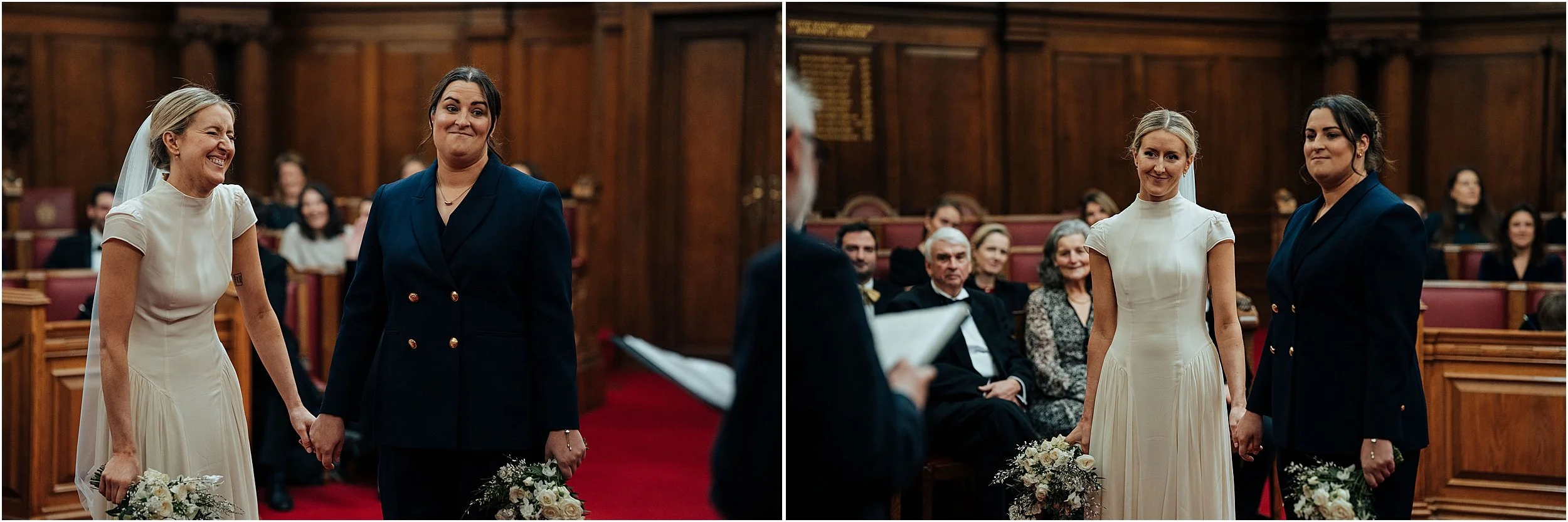 Same sex wedding ceremony at Islington Town Hall