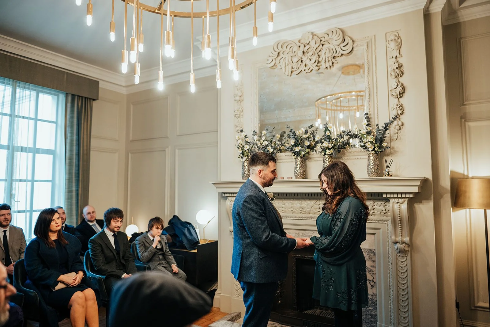 Wedding ceremony in Pimlico Room at Old Marylebone Town Hall