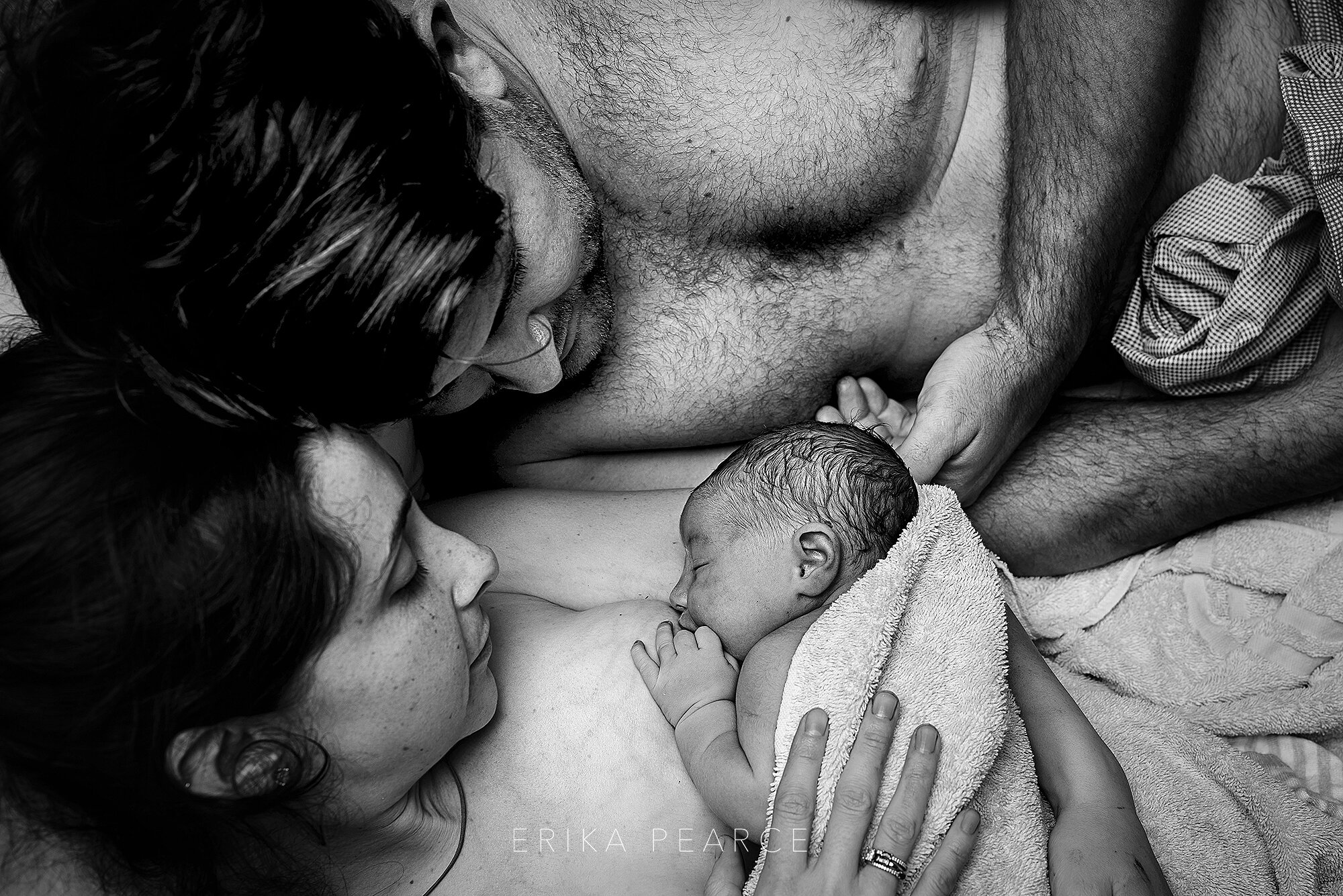 Erika Pearce Photography | Birth Experience Session | Louisiana | Northshore | Nola | Mandeville | Covington | Newborn Baby Birth Labor Photoshoot