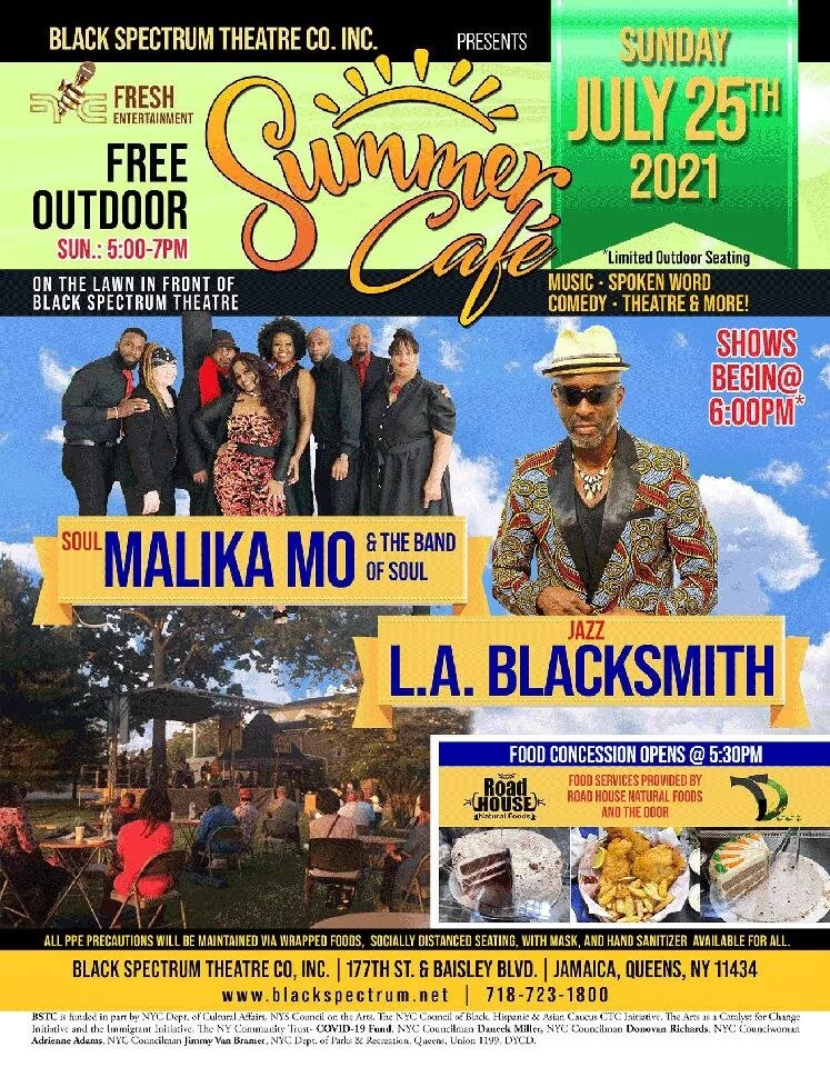 L A BLACKSMITH AT THE SUMMER STAGE CAFE CONCERT'S