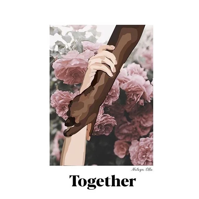 Together by B.C. artist @natoyaellisart
.
We are listening. We are learning. We are reflecting.
.
We pledge to amplify and support the BIPOC community.
.
Thank you to these amazing people and organizations we are learning from:
@laylafsaad
@rachel.ca