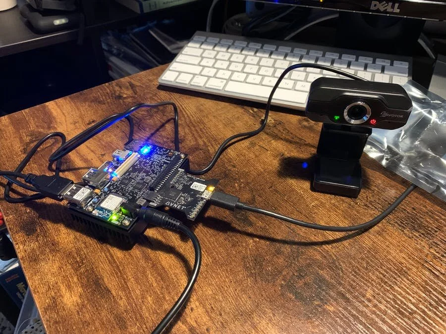 Live Camera Feed Webpage on the Ultra96