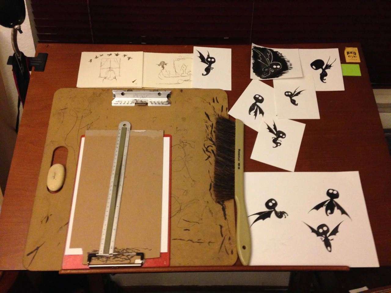 Marcus's art desk