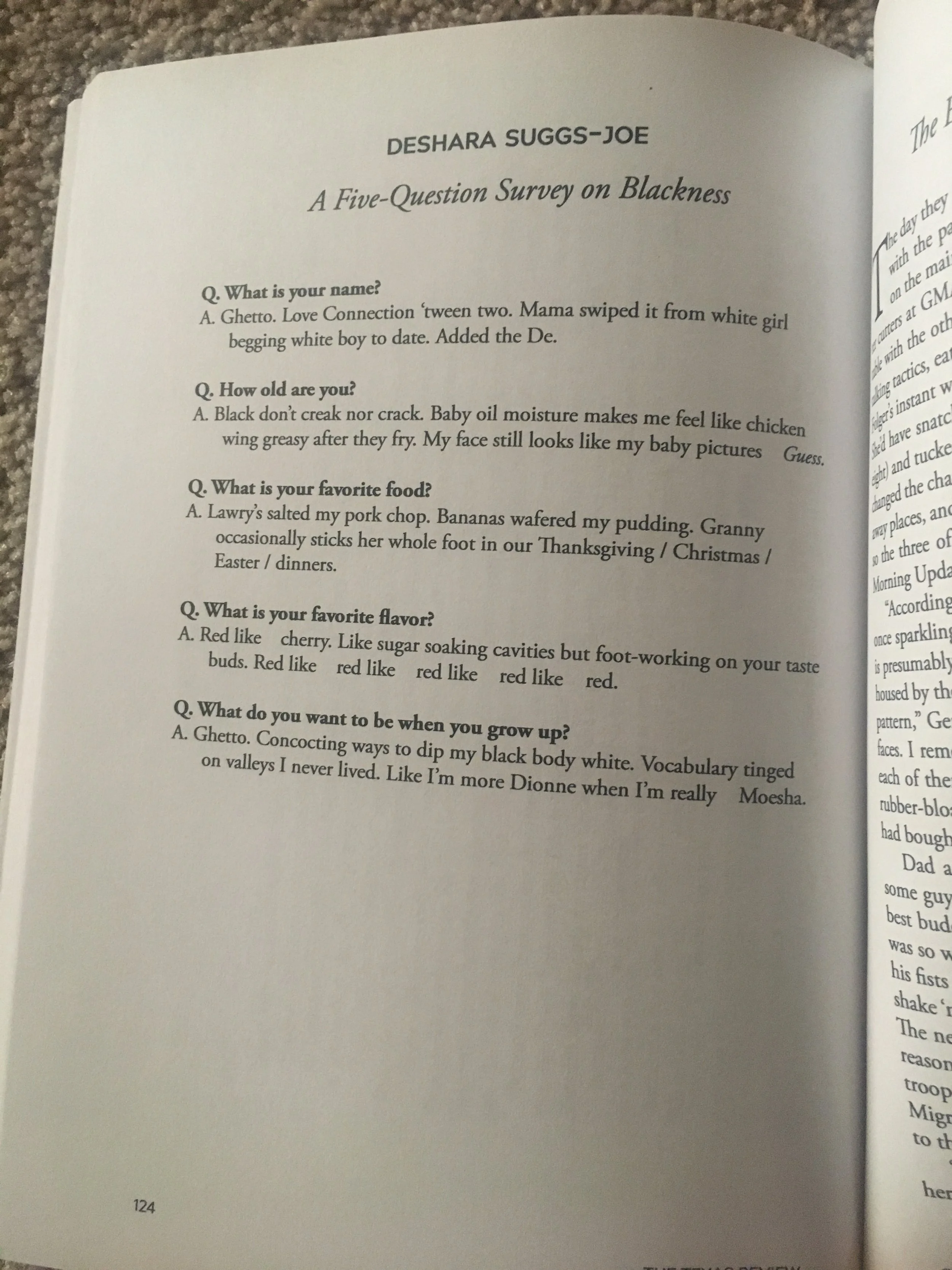 A Five-Question Survey on Blackness