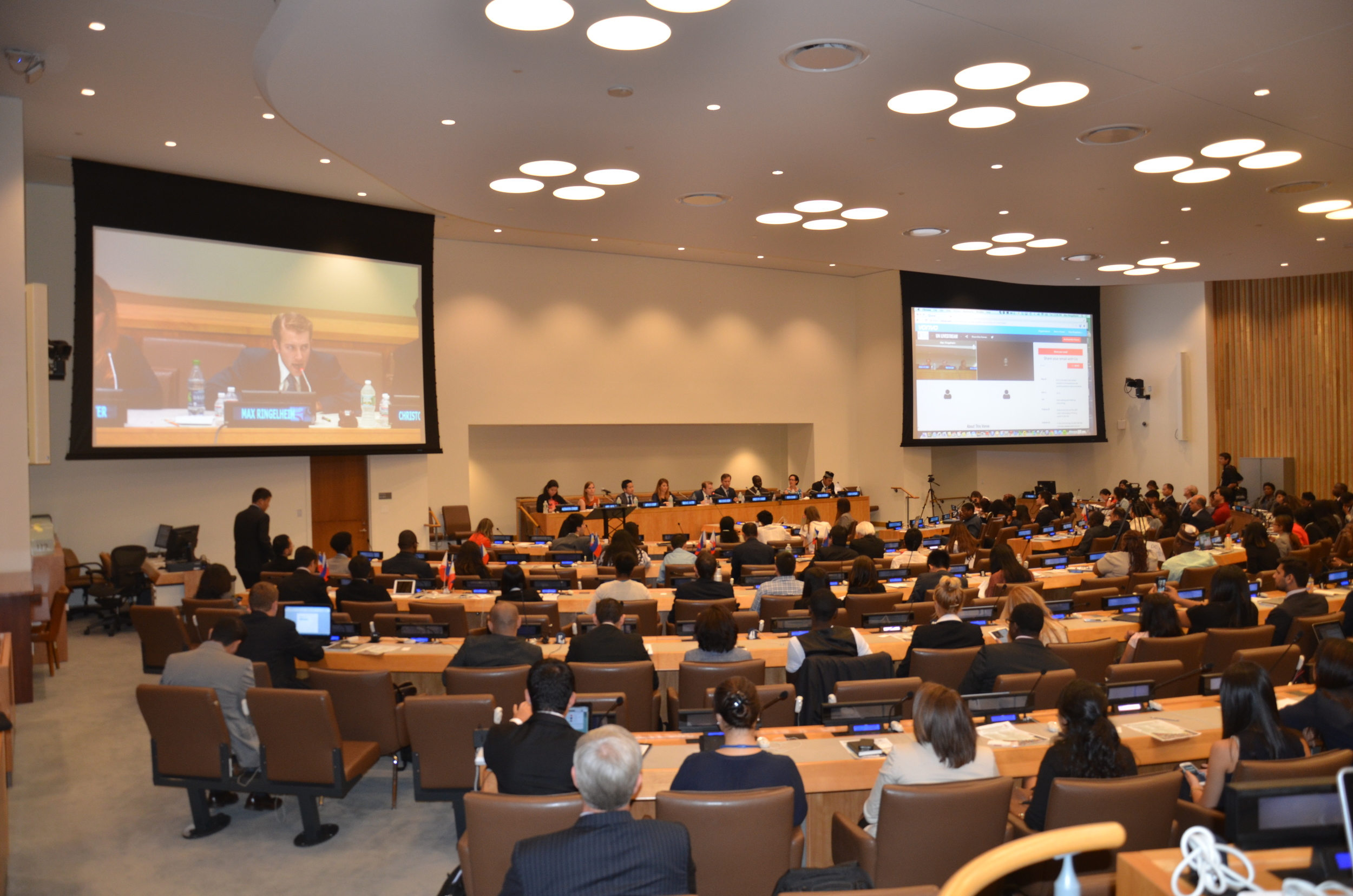 Vonvo Being Utilized at the United Nations While Max Ringelheim Leads A Panel Discussion