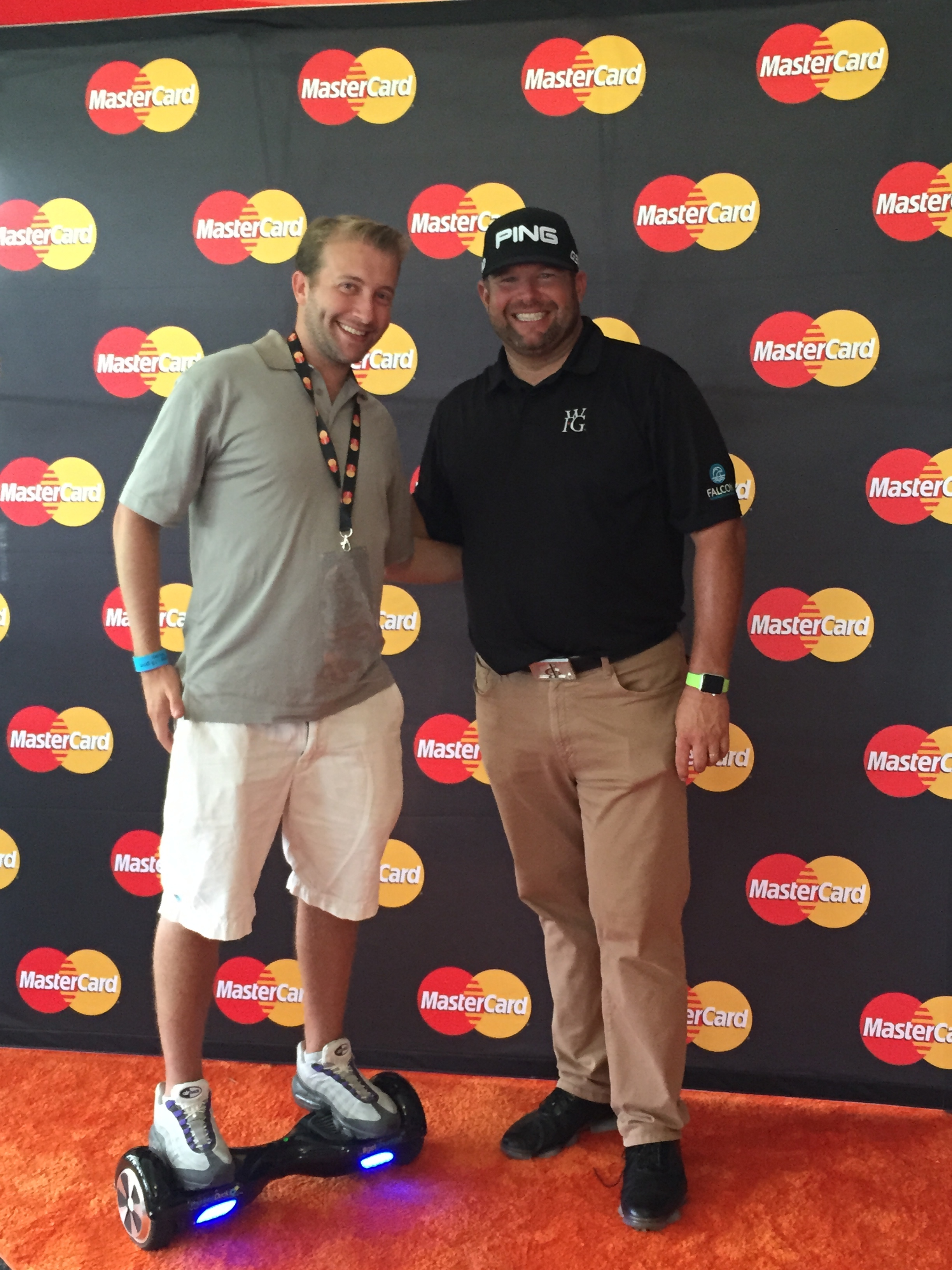 Riding On PhunkeeDuck Hoverboard with PGA Tour Golfer Jason Gore