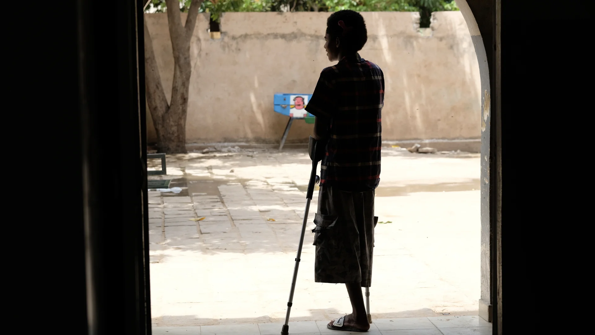 Douma just wants to go home. He's from Niger and he was with his brother looking after their animals when they were caught up in an air strike by security forces and badly injured. He's lost his leg and is now recovering as shelter for unaccompanied…