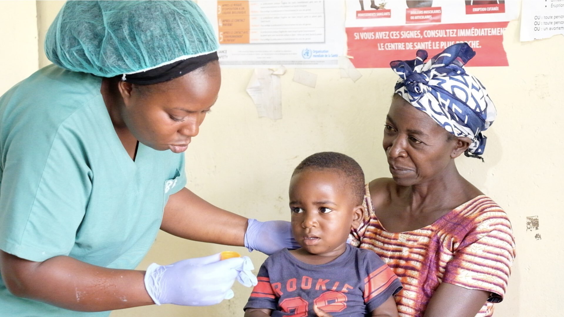 “I was a nurse before and I’ll always be a nurse,” says Edwige. She was back at work helping children just a month after she was released from treatment where she recovered. She says she’s never experienced any stigma from the community or her patie…