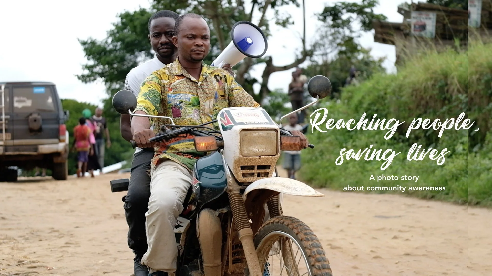 A photo story about building trust with dubious communities and working together to contain the virus.