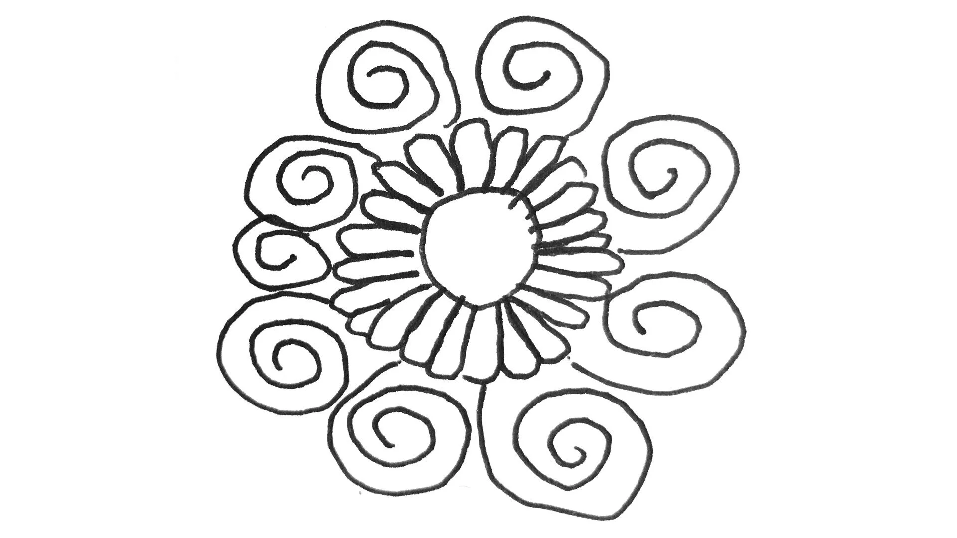 Detail of a flower in a self portrait by Fatima, age 15. She was raped by a relative when she was staying in their house. She told her family, but the rapist has not been prosecuted.