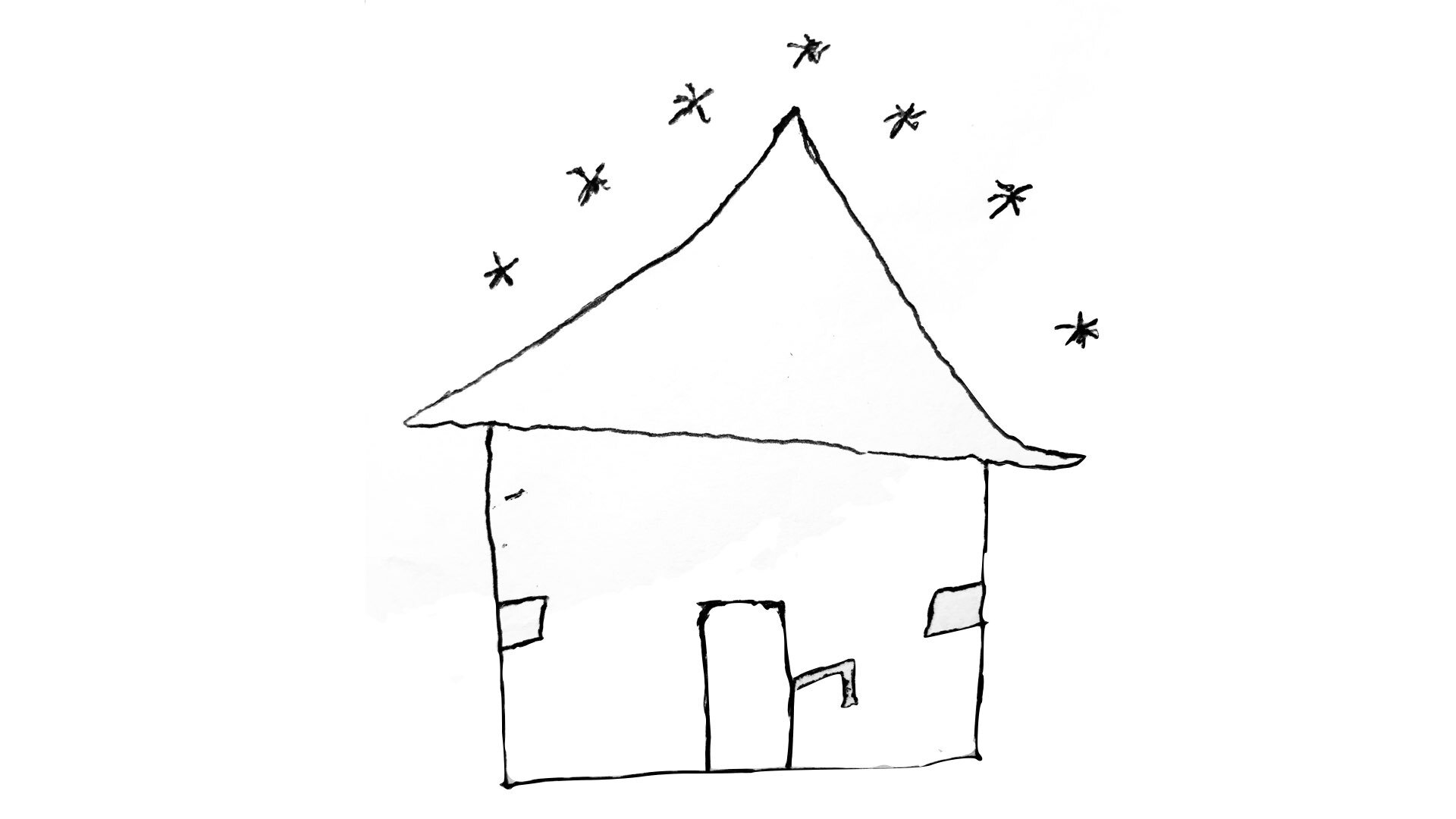 ‘A House with Stars’ was written on this drawing by a girl at the school in Abakaliki, Ebonyi state. Every girl knows a story about someone being attacked and they describe the strict instructions they get from their parents to stay safe and stay wi…