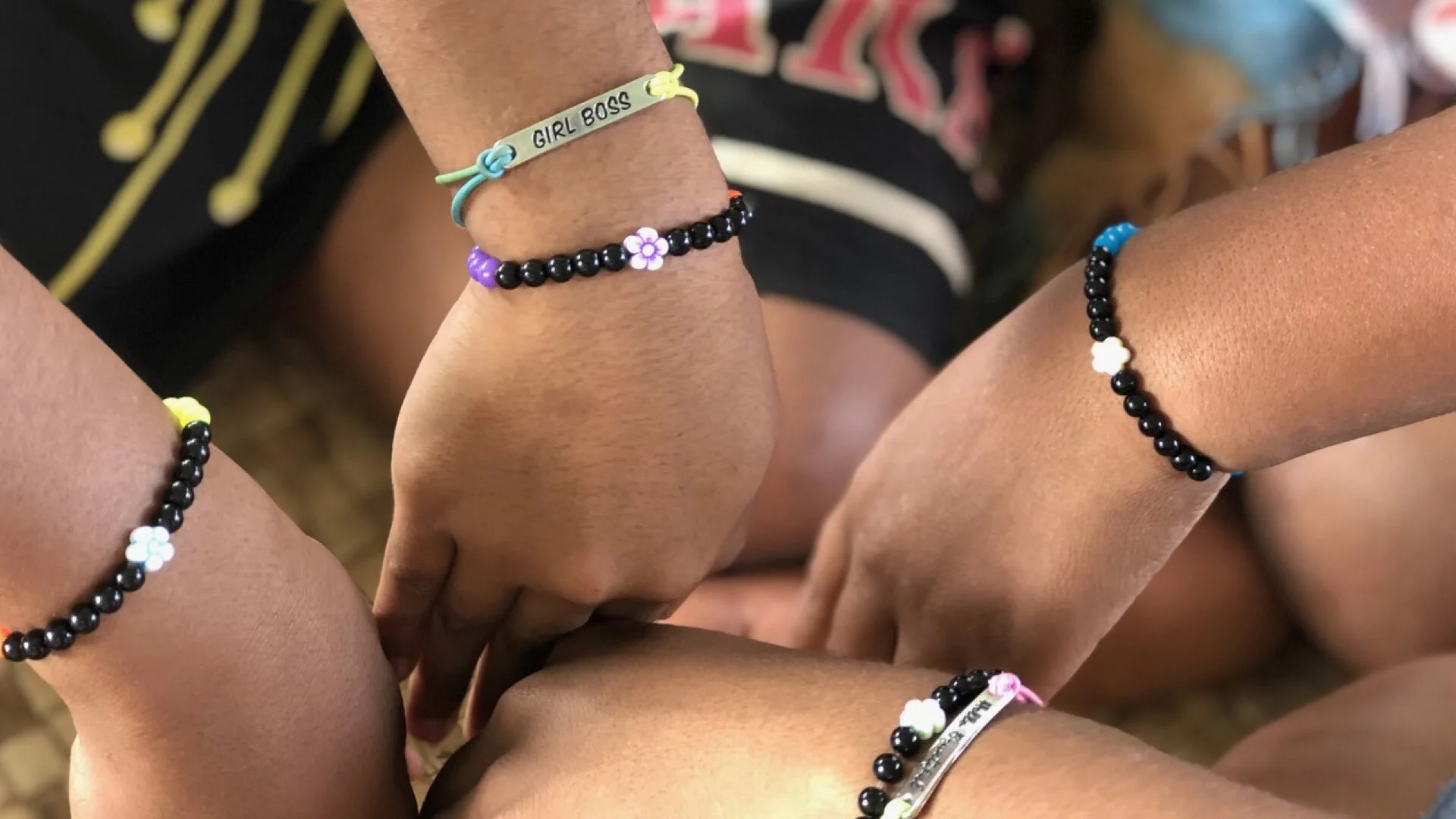 Menstrual cycle bracelets. simple, multi-coloured bracelets from beads. The different color beads help women understand and keep track of their menstrual cycle and take control of their reproductive choices.