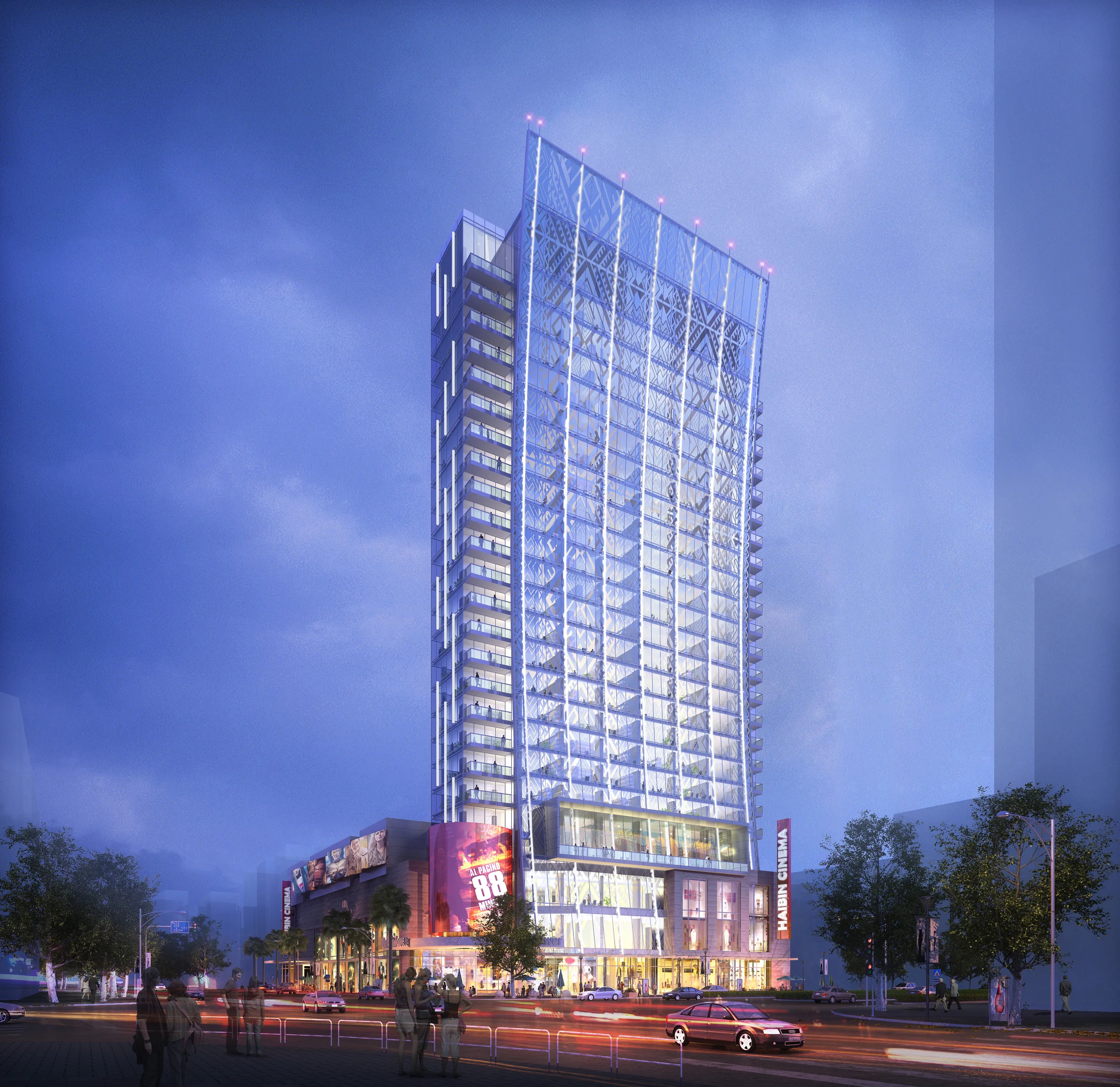 Curtain Wall Night View