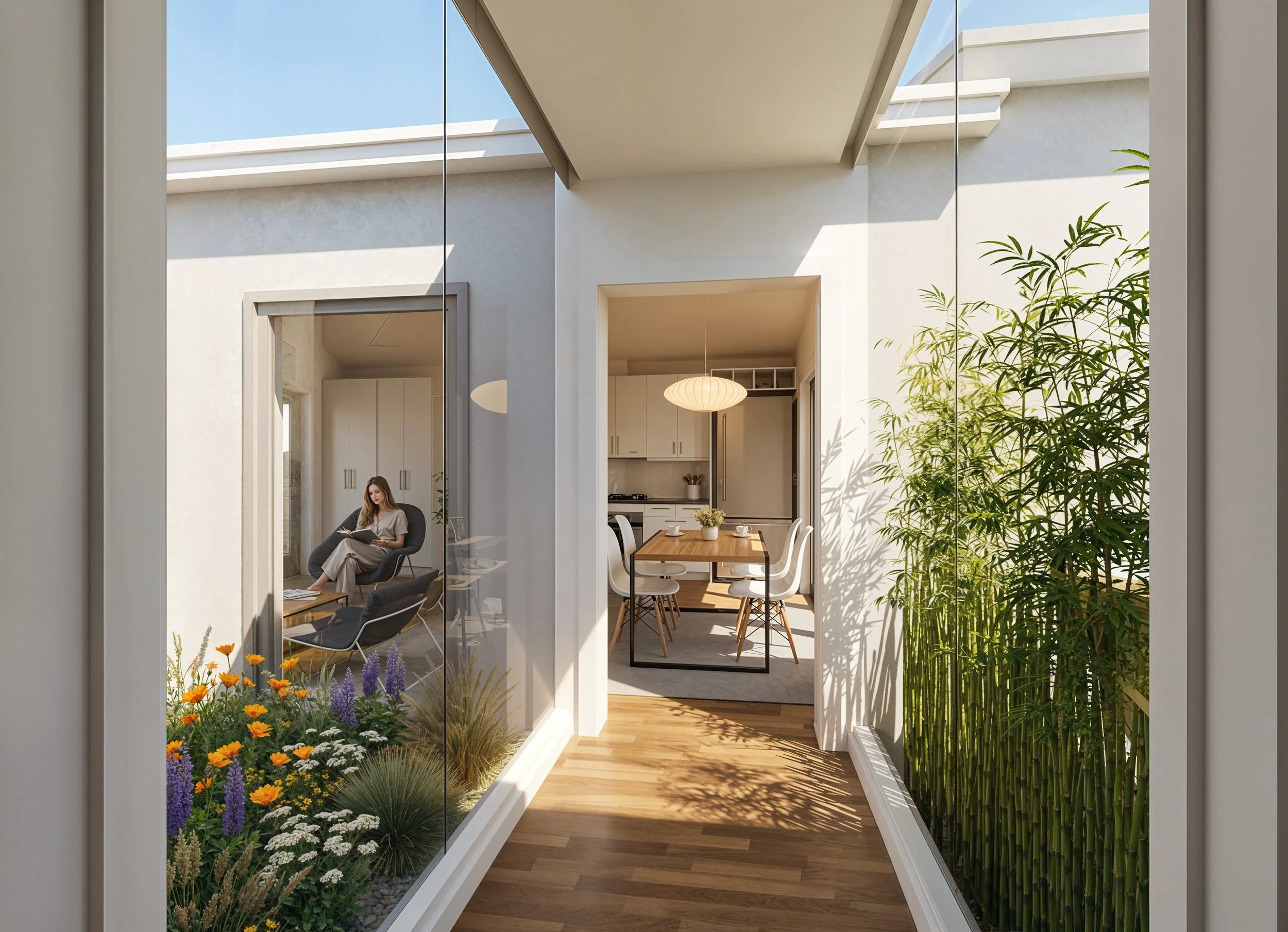 Corridor View Towards Kitchen