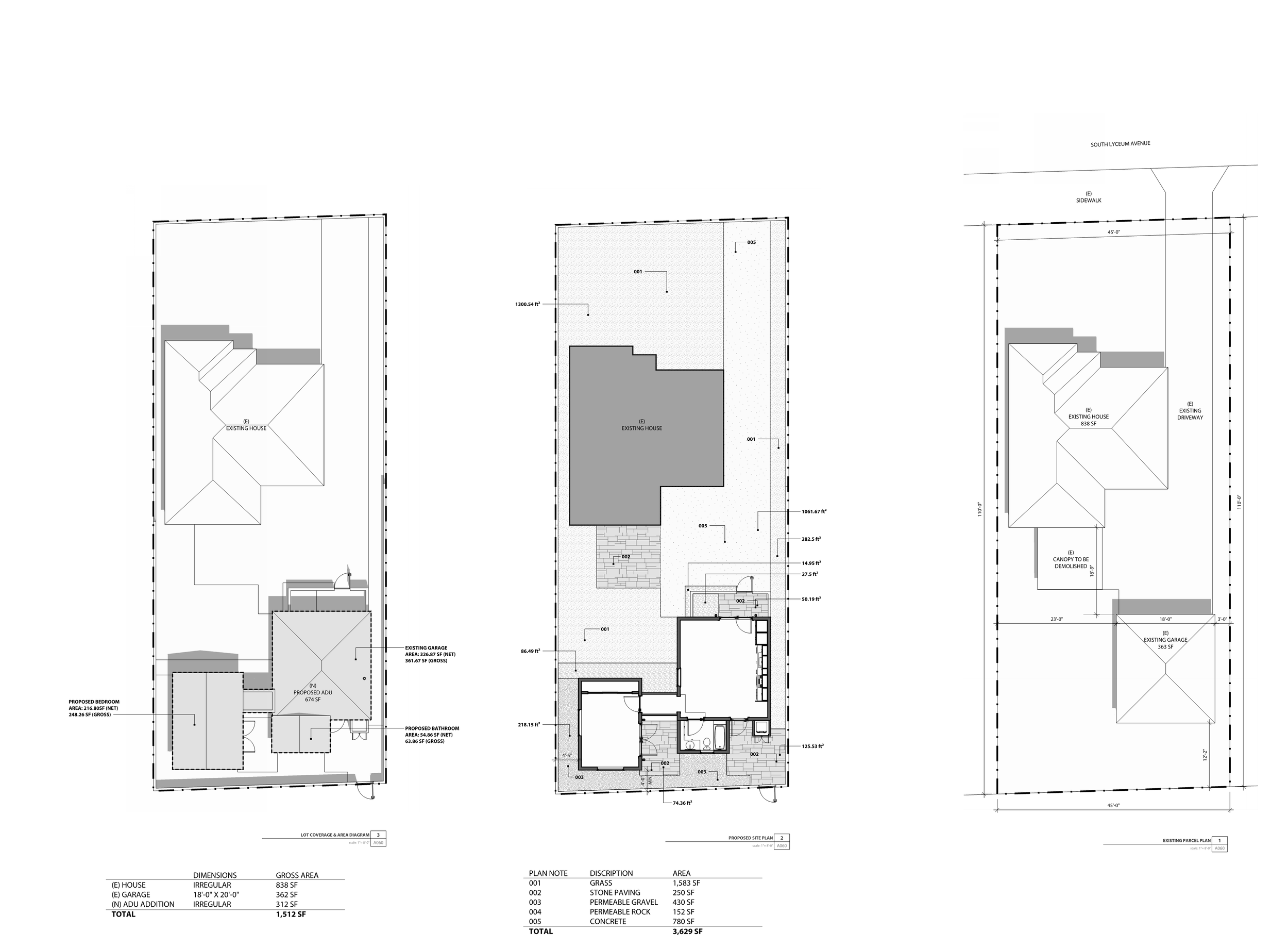 Existing House & Proposed ADU