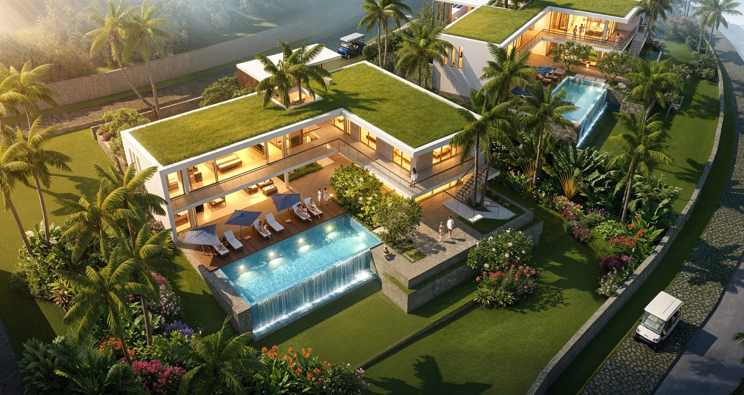 Aerial Villa View