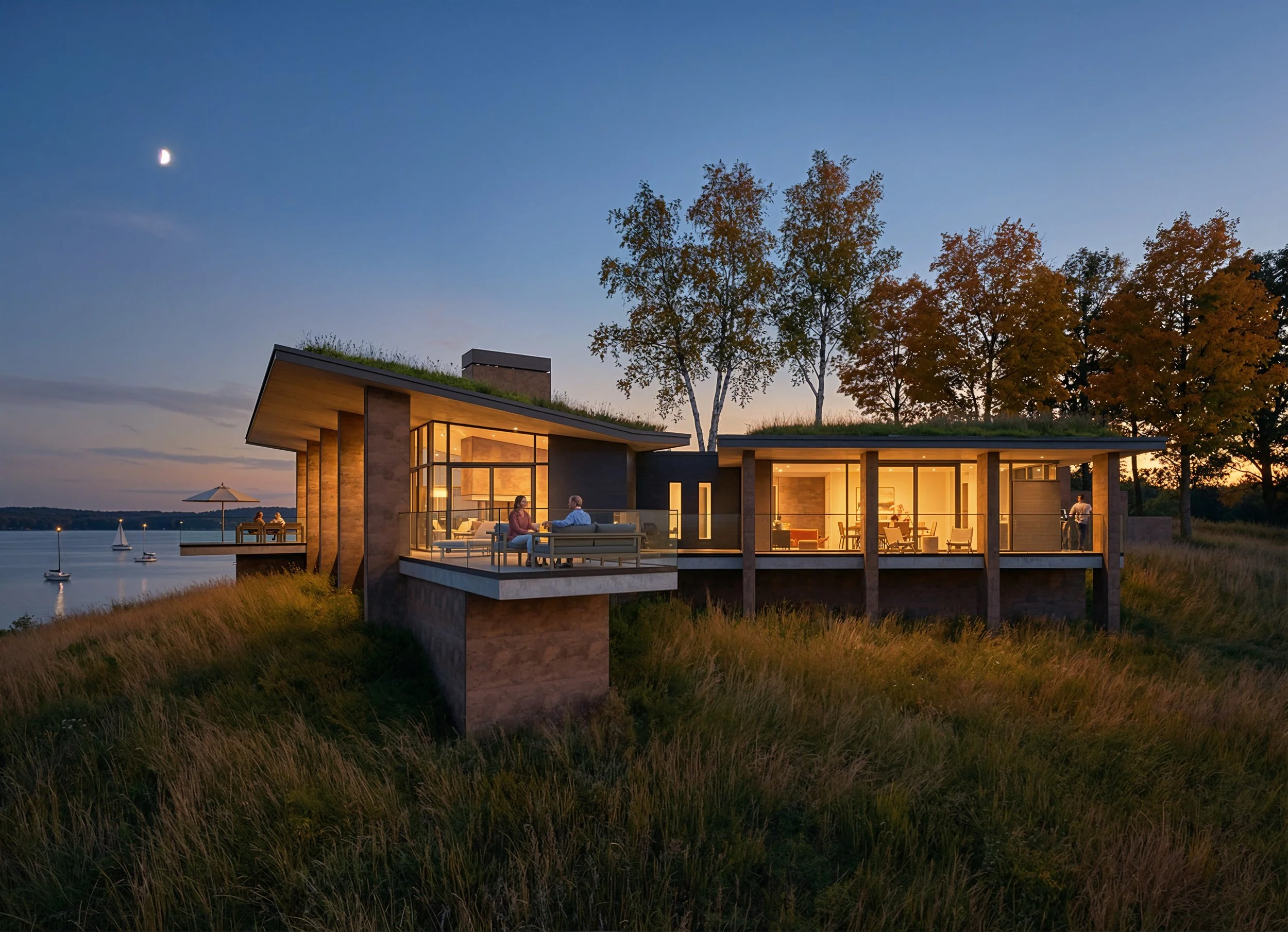 View of the House Looking to the North