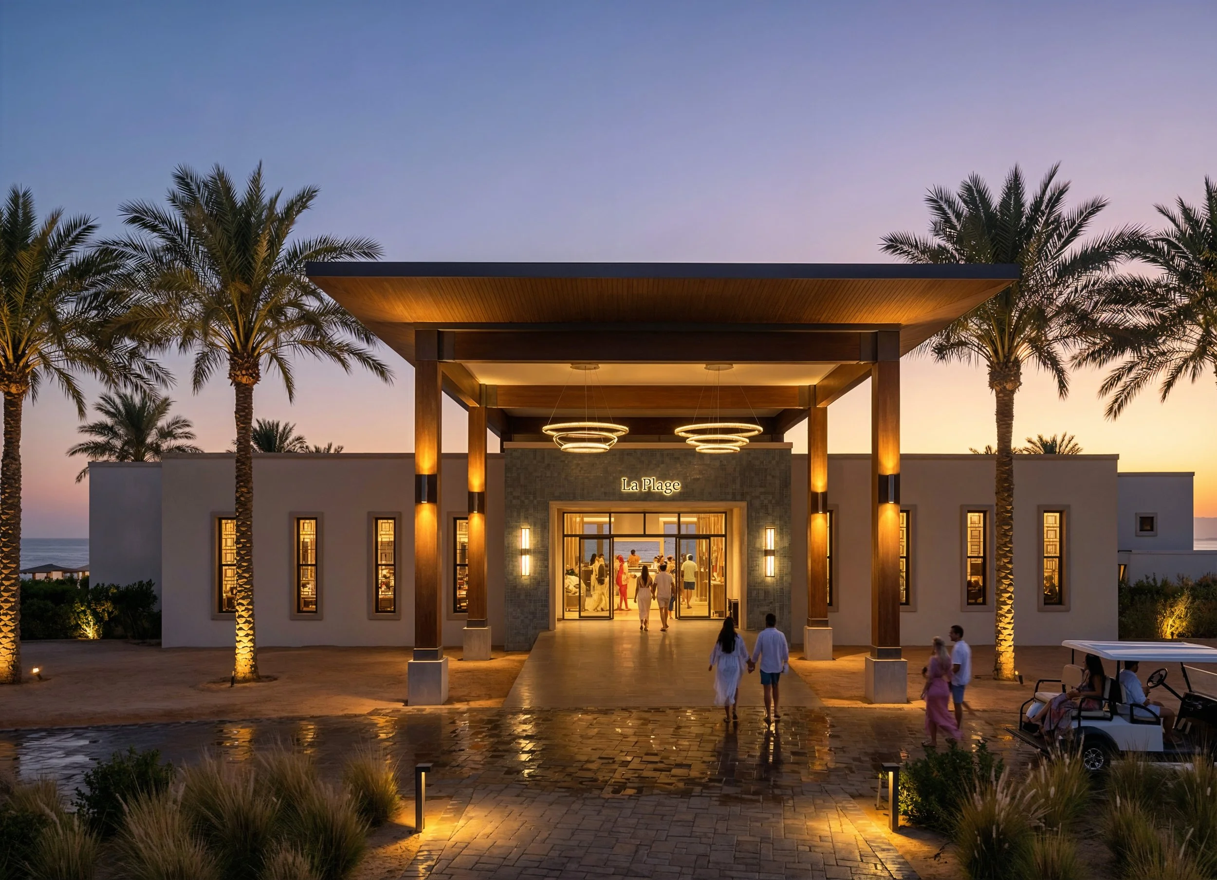 Beach Restaurant Entry View