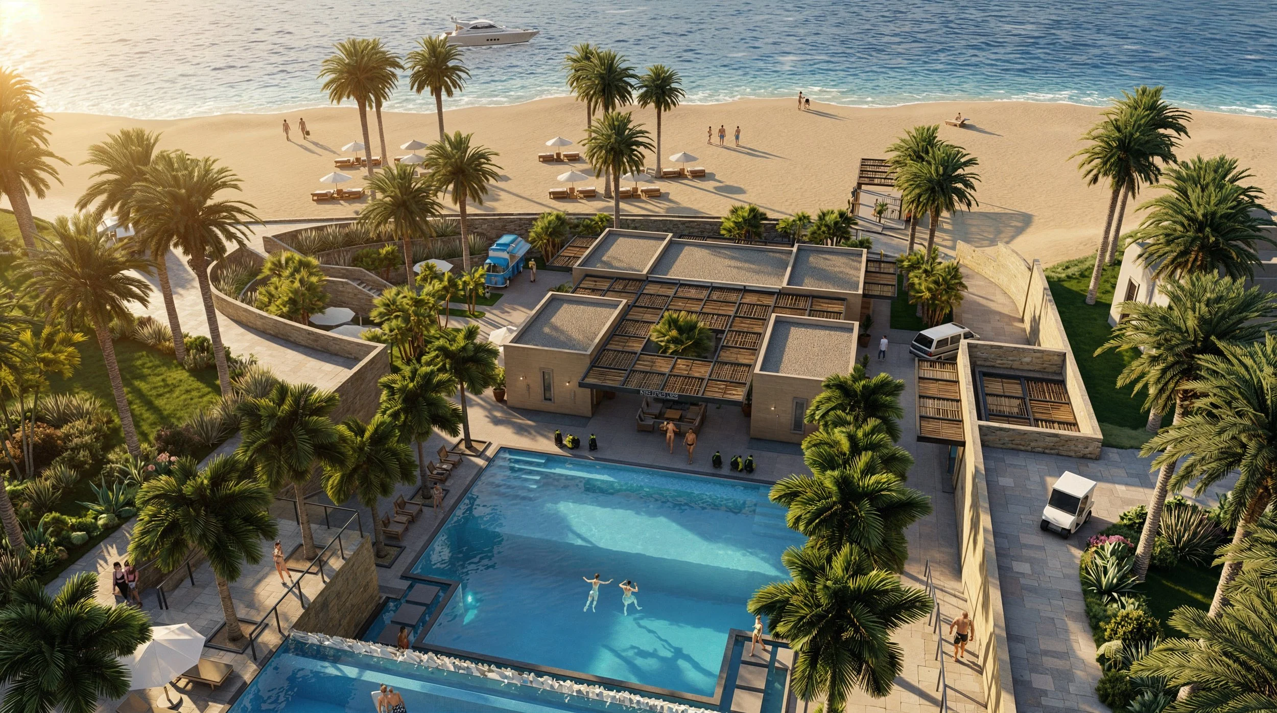 Dive Center Aerial View