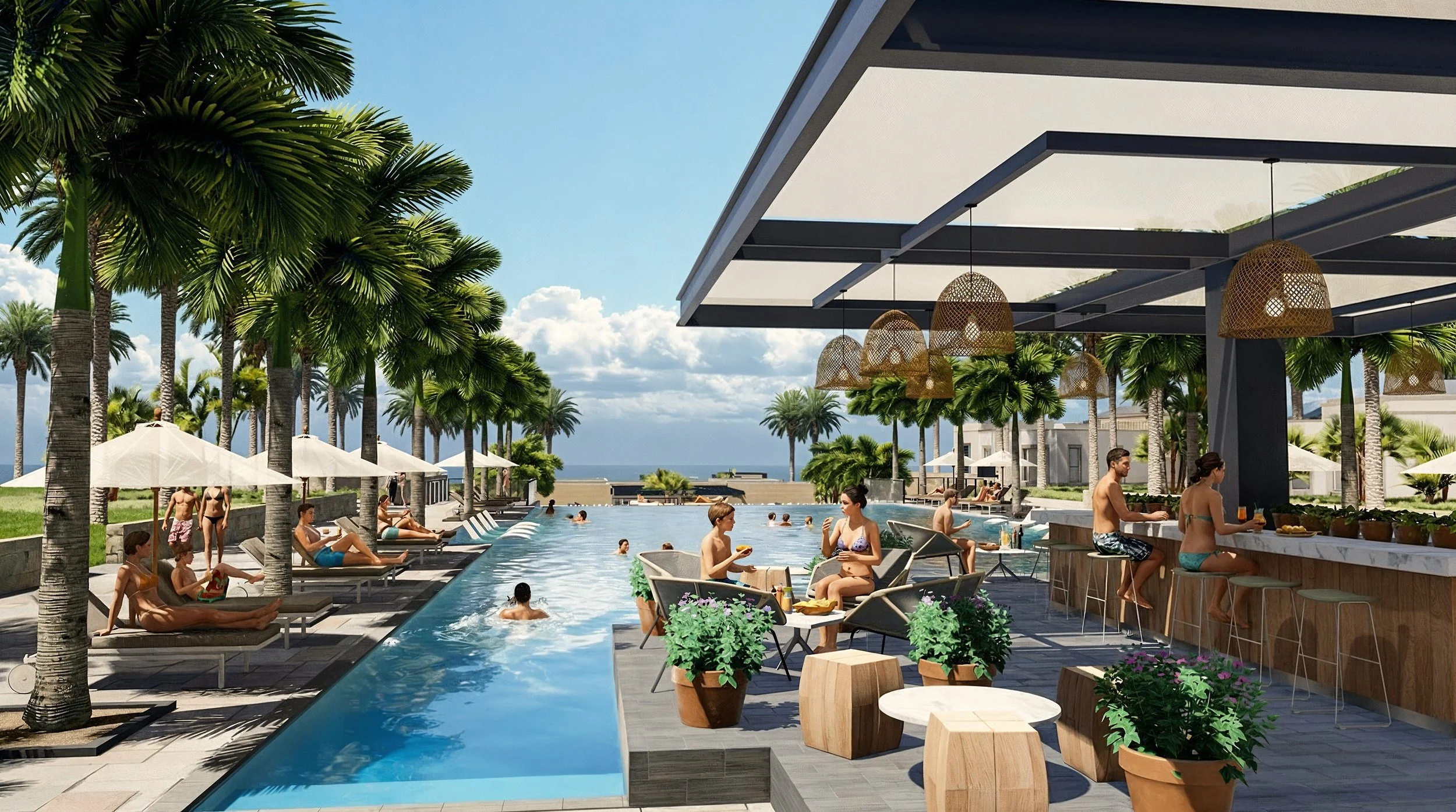 View of Star Pool towards the Red Sea