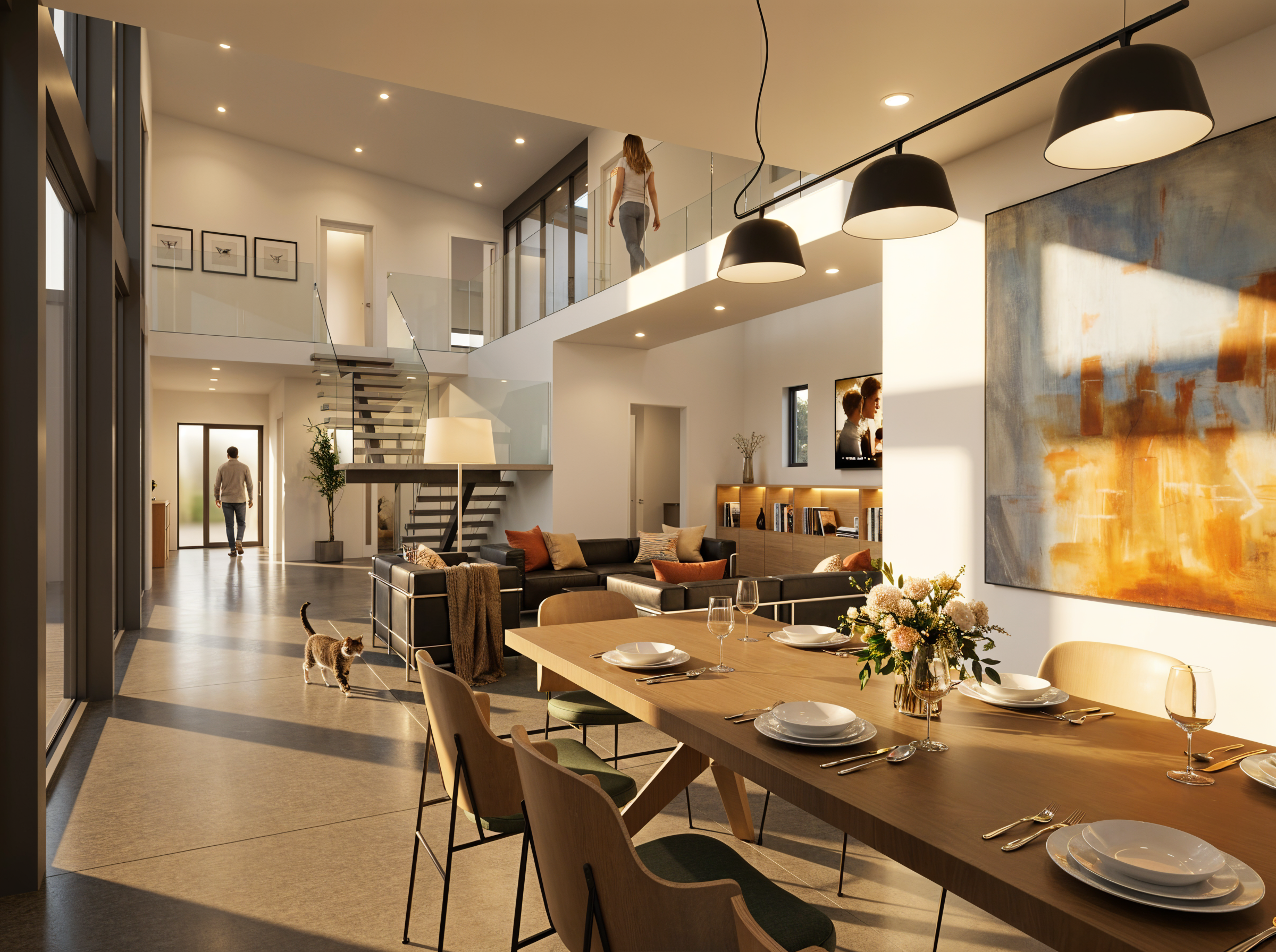 Dining & Living Room View