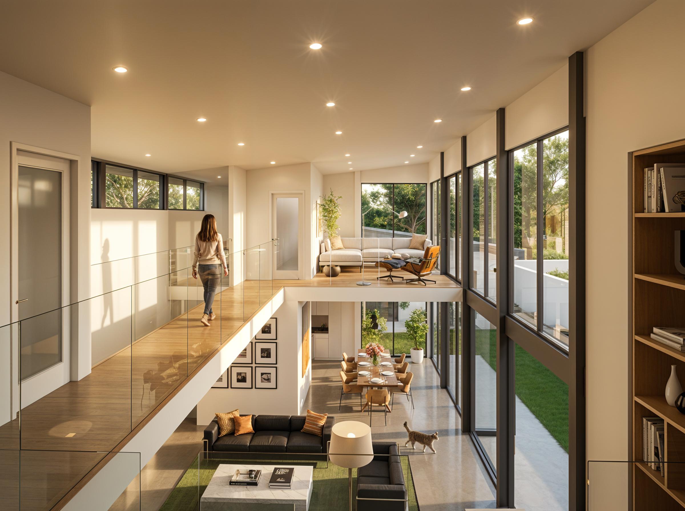 View looking towards the second floor “Maker Studio & Loft”
