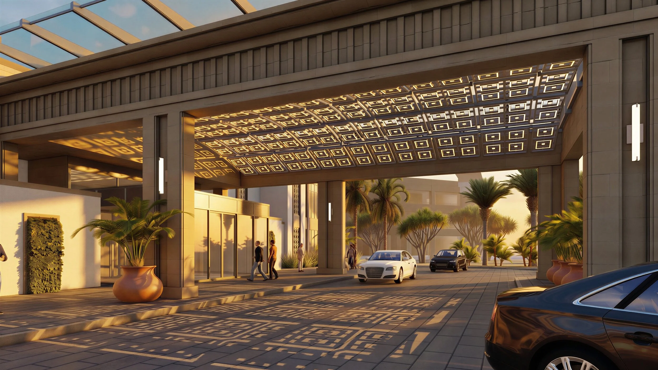 Porte Cochere drop-off view