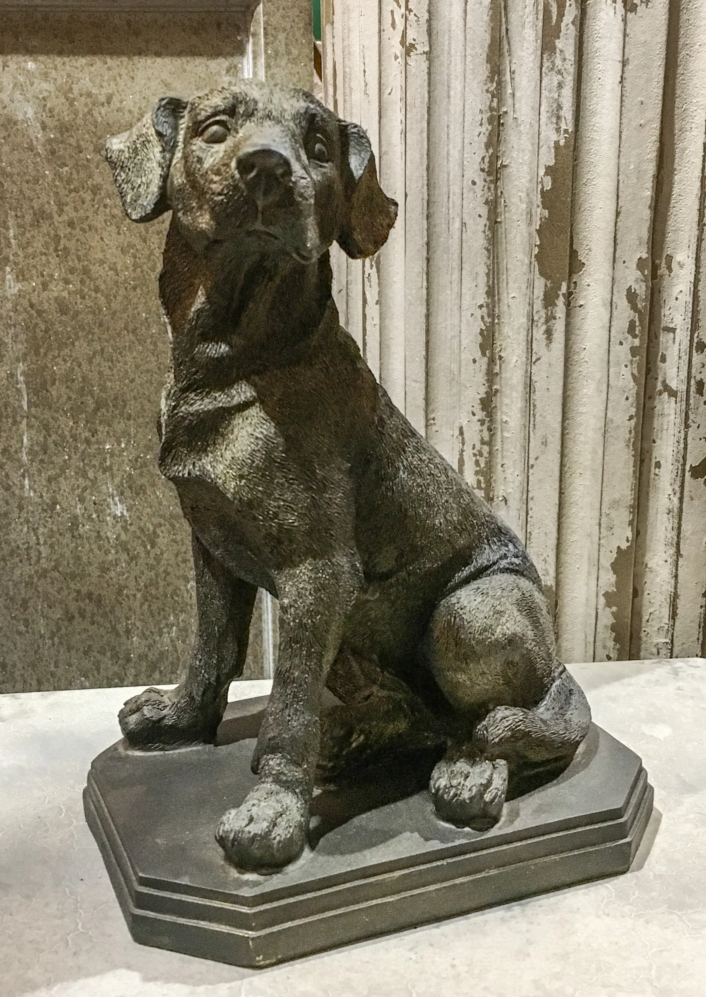 model of a labrador set on a plinth.jpg