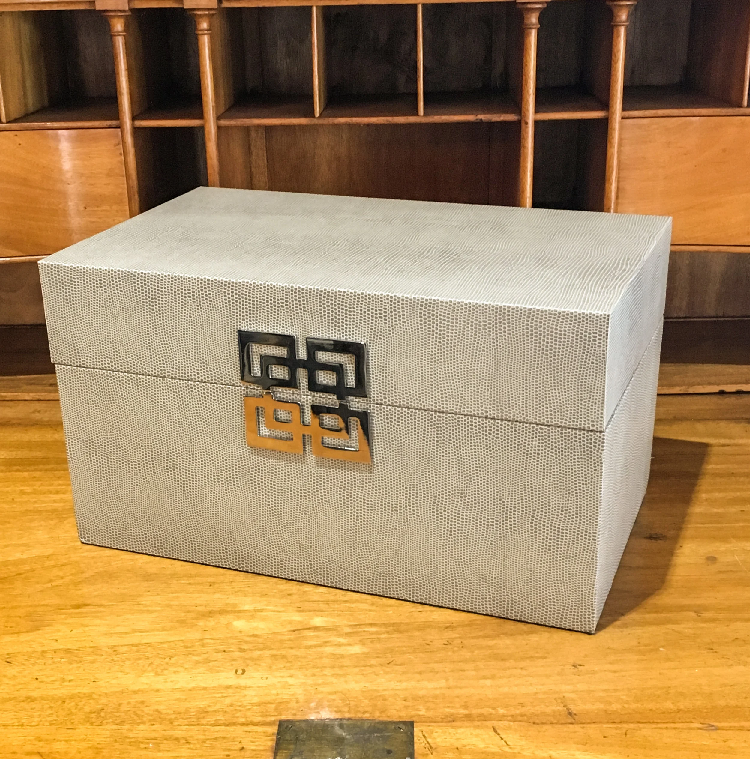 large box in faux shagreen finish.jpg