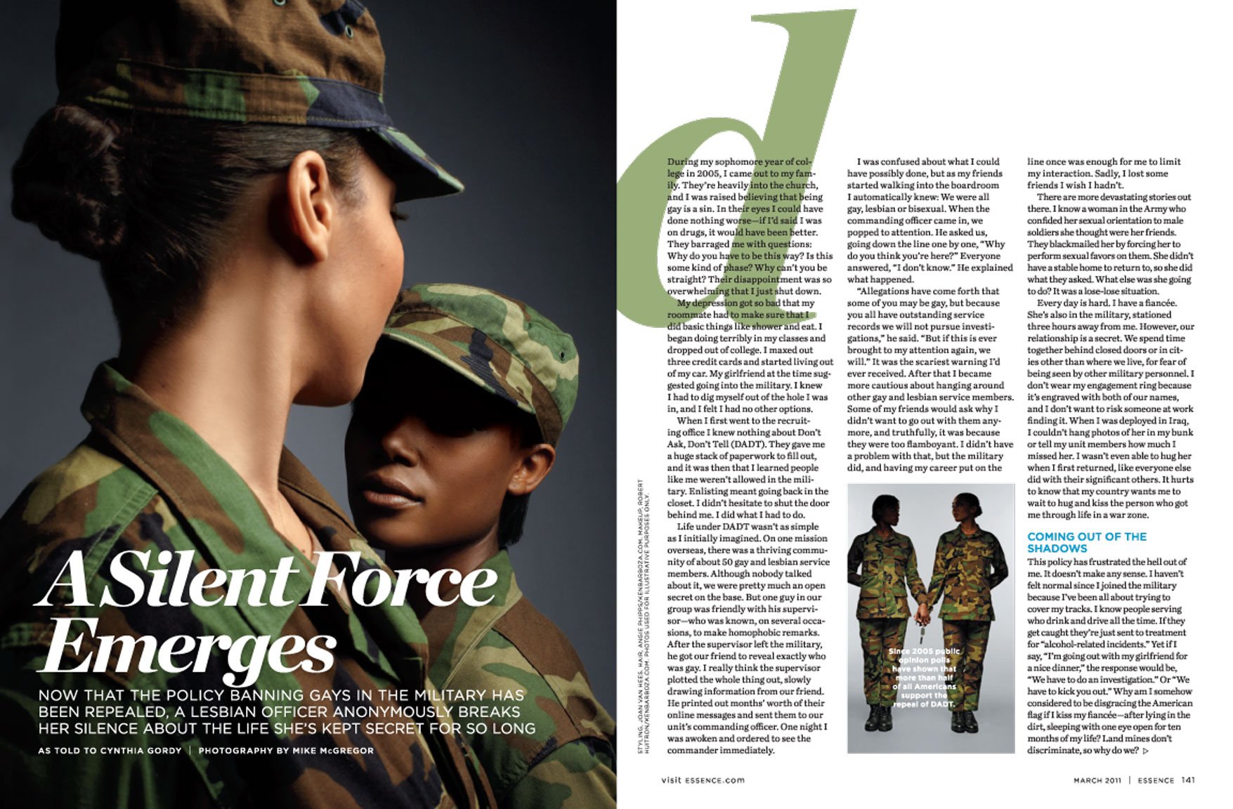 A Slient Force Emerges: Gays in the Military