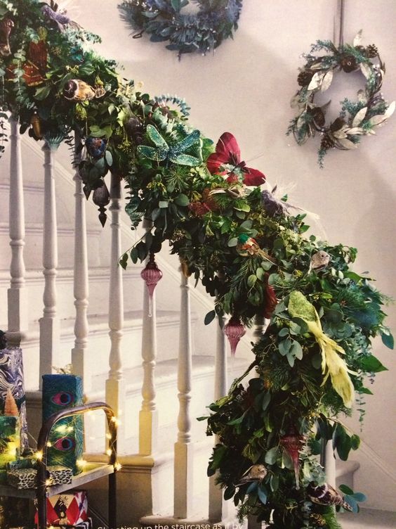 Butterflies and birds hidden in this staircase image from Living Etc.