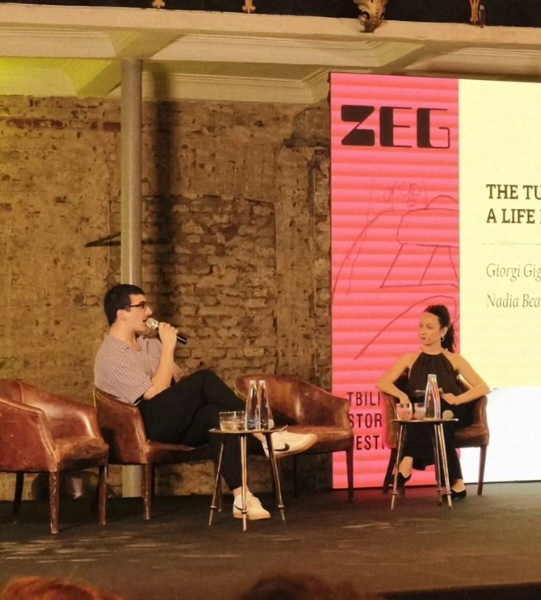 A happy sigh. Just the greatest delight to give the keynote speech at @zegfest this year about music and my beloved Tbilisi, and to be in conversation with Giorgi Gigashvili who blessed us with a performance of Chopin's last ballade, an obvious choic