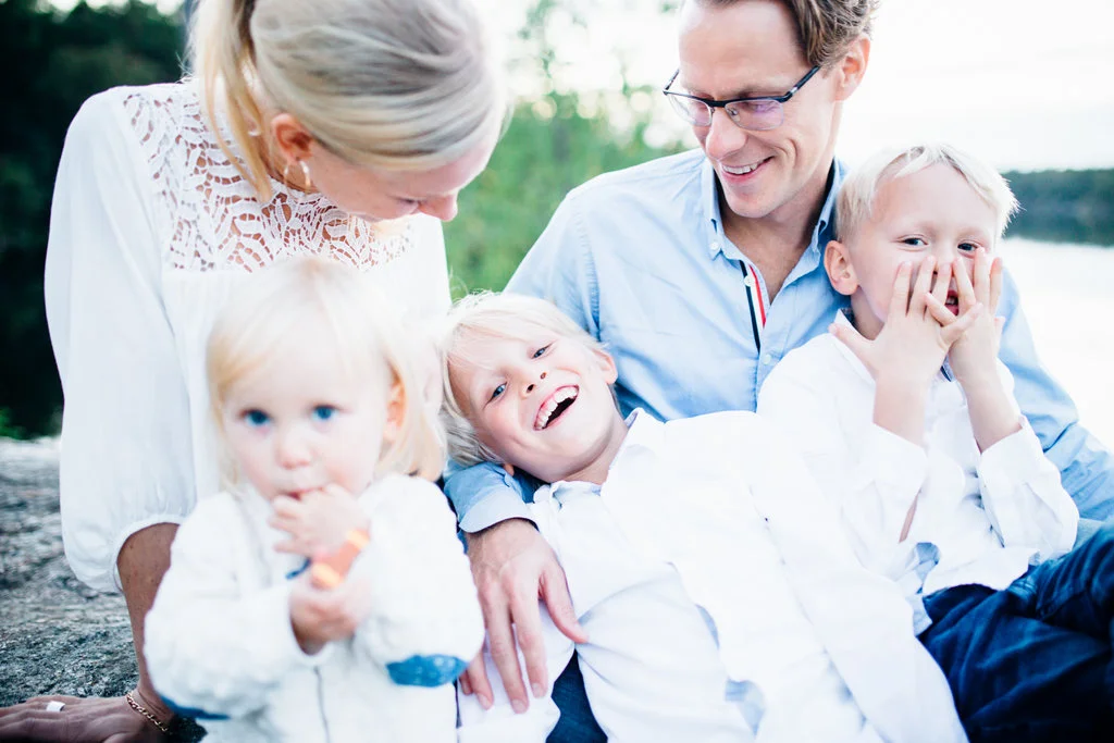 Familjefotografering vid gömmaren, Stockholm