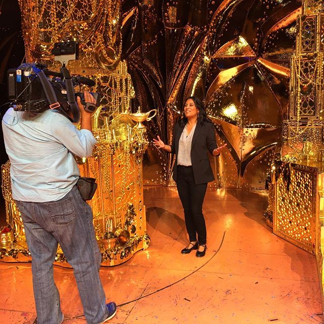 #fbf to yesterday hanging out with the cast and crew of @shnsf @aladdin 💜 One of the best parts of working on a show like @abc7bayarealife is that I get to do fun stuff like this. You know, like putting on a pair of tap shoes and trying to learn par