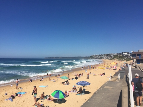 Bar Beach looking towards Merewether. Newcastle, N.S.W.