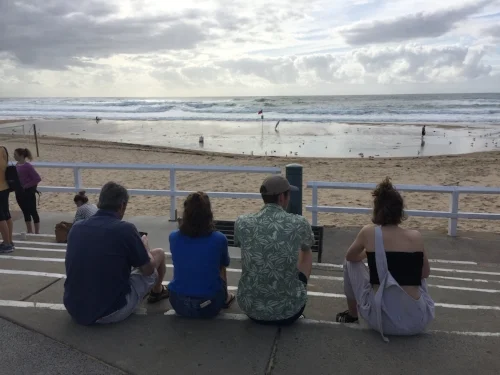 My family at Nobby's Beach