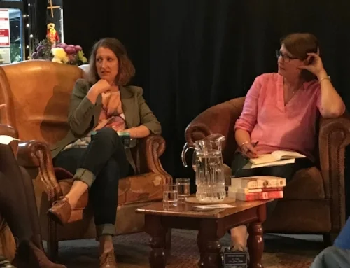 With Julie Cohen, left