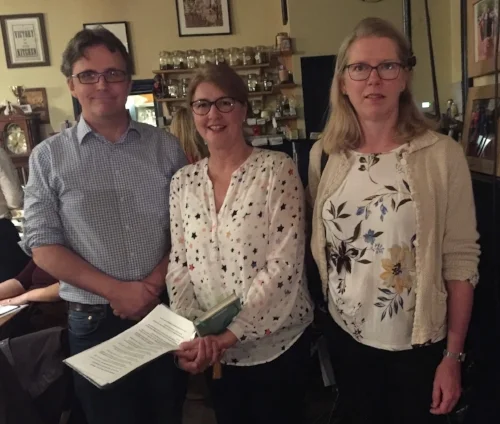 With William Ryan and Emma Darwin (right)