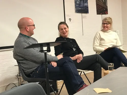 With Andrew Wille and guest speaker, Christina Macphail
