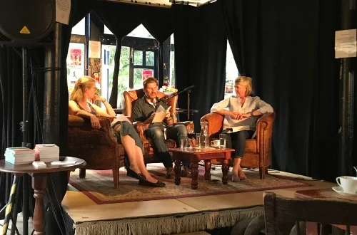 L-R with Emma Darwin & Adam Marek