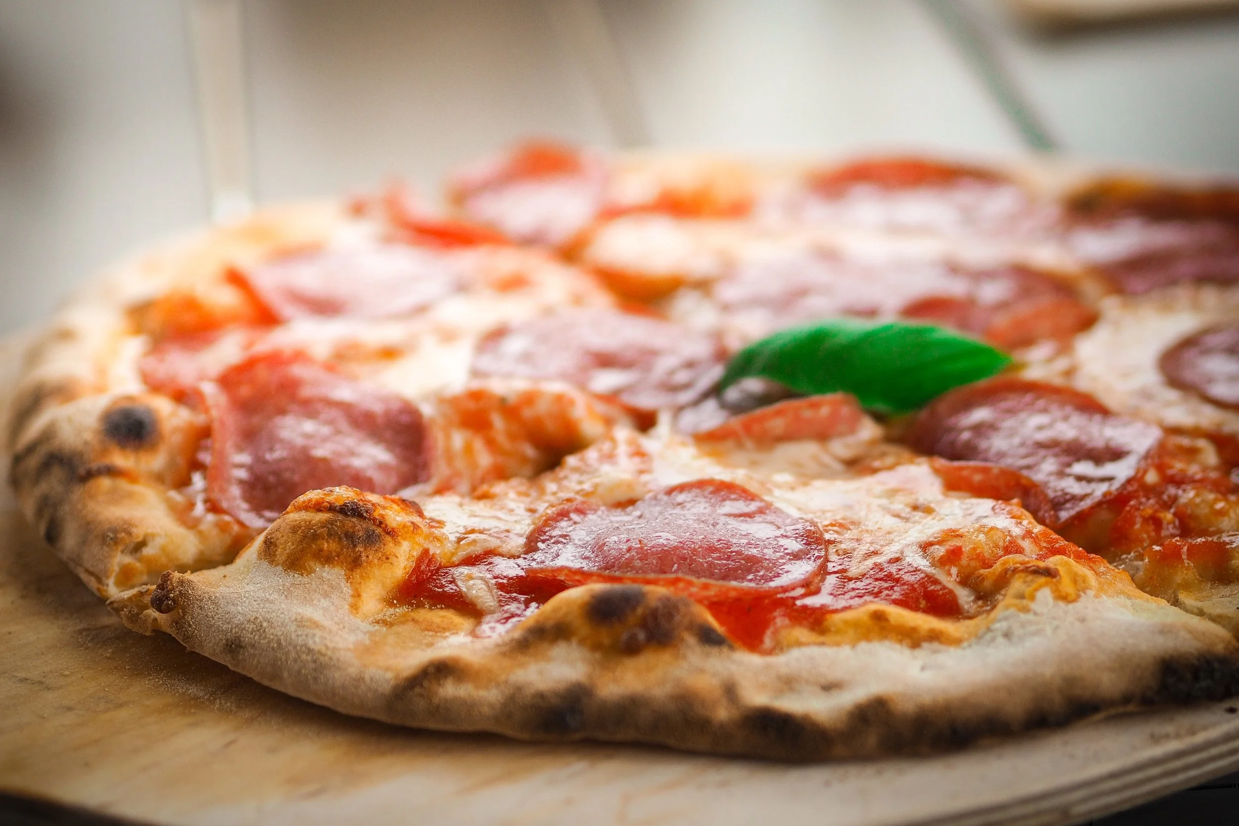 Pizza has a smell. 😉