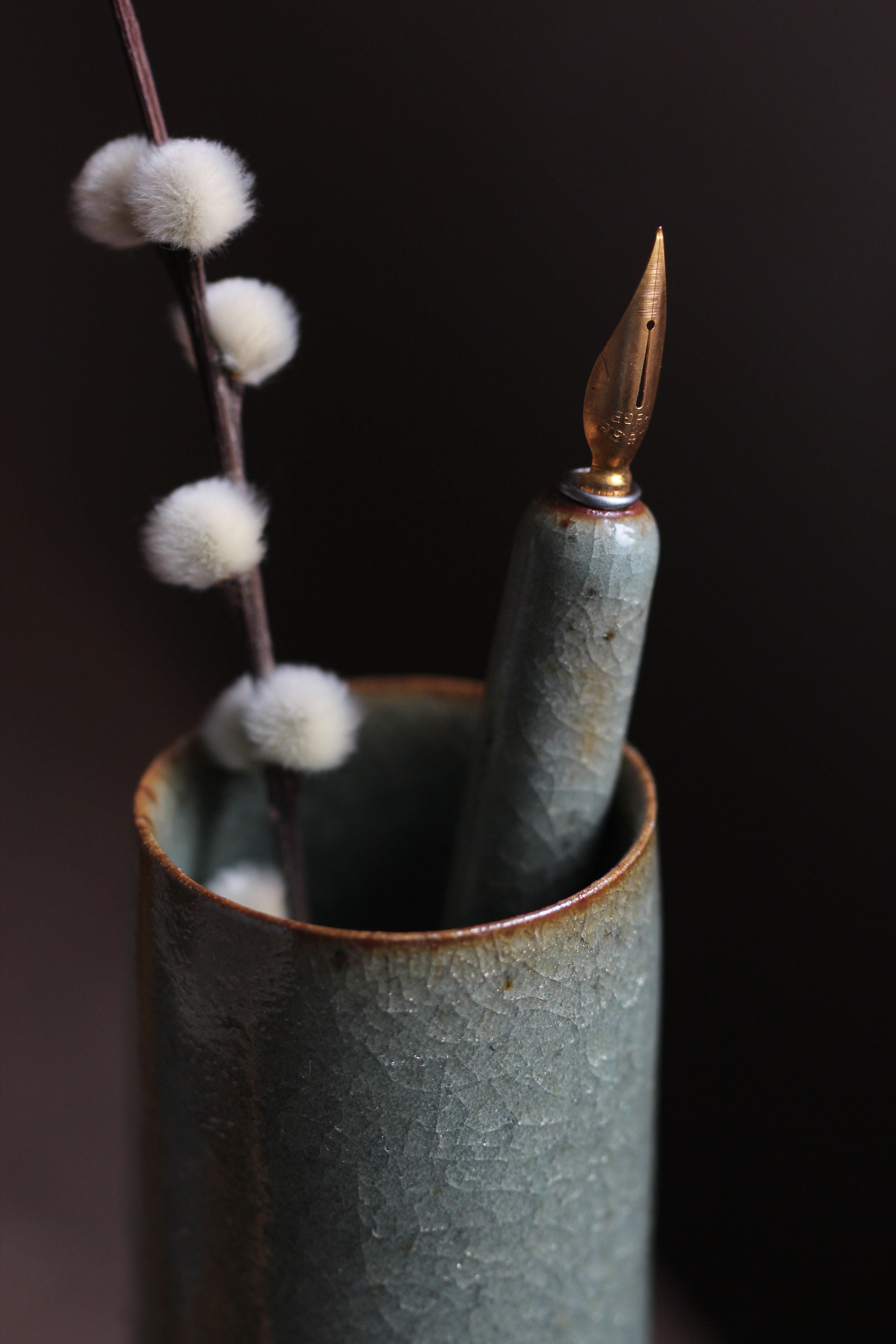 Dark Green Ink Dip Pen