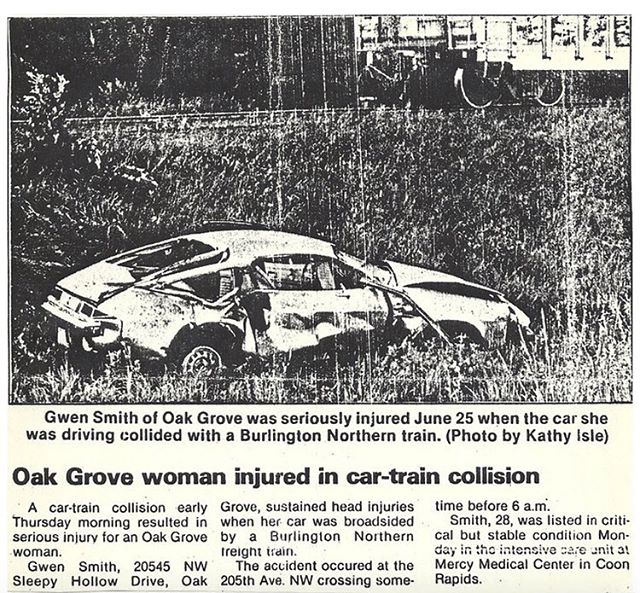 30 years ago today my mother was involved in a terrible car accident with a train. She survived and became the best mother I could have ever asked for. I am sure the person she was before was also equally awesome. The accident took her personality an