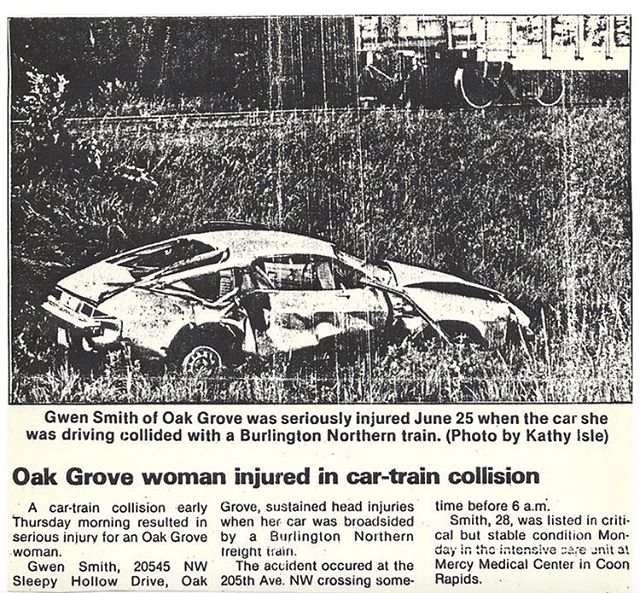 30 years ago today my mother was involved in a terrible car accident with a train. She survived and became the best mother I could have ever asked for. I am sure the person she was before was also equally awesome. The accident took her personality and memories, I hope I never lose the personality traits she has given me and the memories I have of her.
