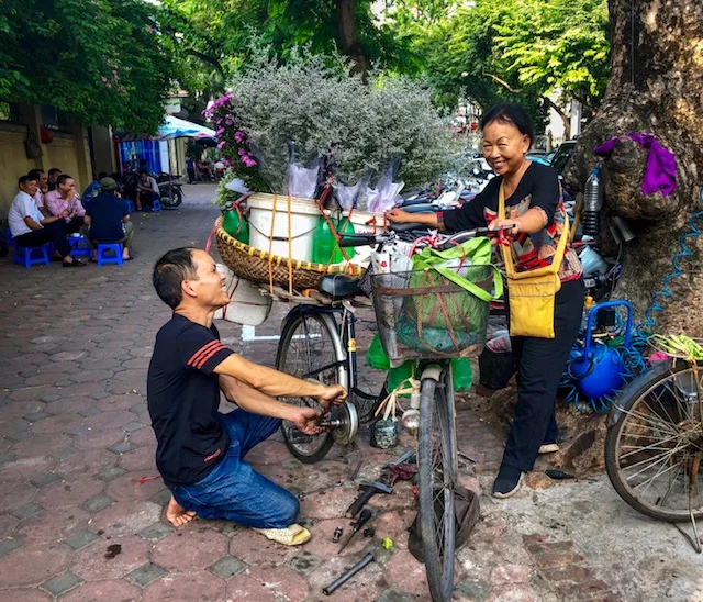 Luckily there’s still a bike repair guy on every corner.